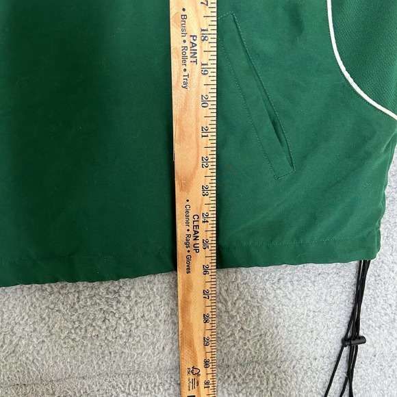 Mizuno Track Jacket Mens XL Green Running 1/4 Zip Lined Pockets Vented Back - Picture 3 of 16